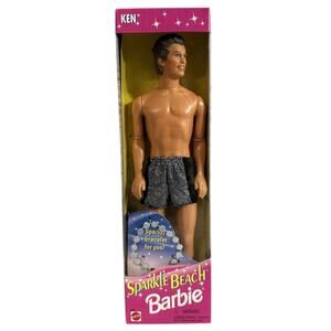 Barbie Sparkle Beach Ken Doll 14350 Vintage 1995 Mattel New
